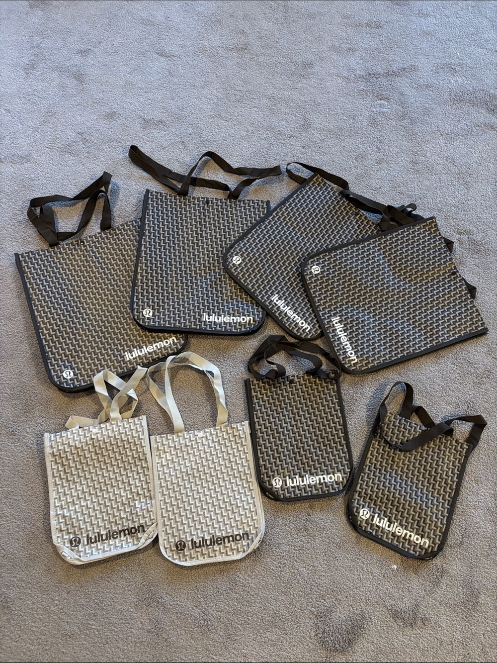 Lululemon reusable Tote Bags Set